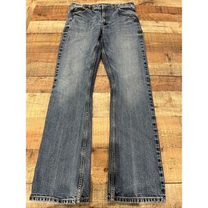 Men's Wrangler Retro Slim Boot Cut Jean Light Wash Sz 36 (2930)